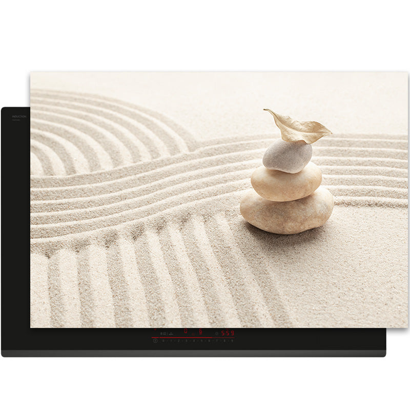 Inductiebeschermer - Japandi - Zen Stones Calm
