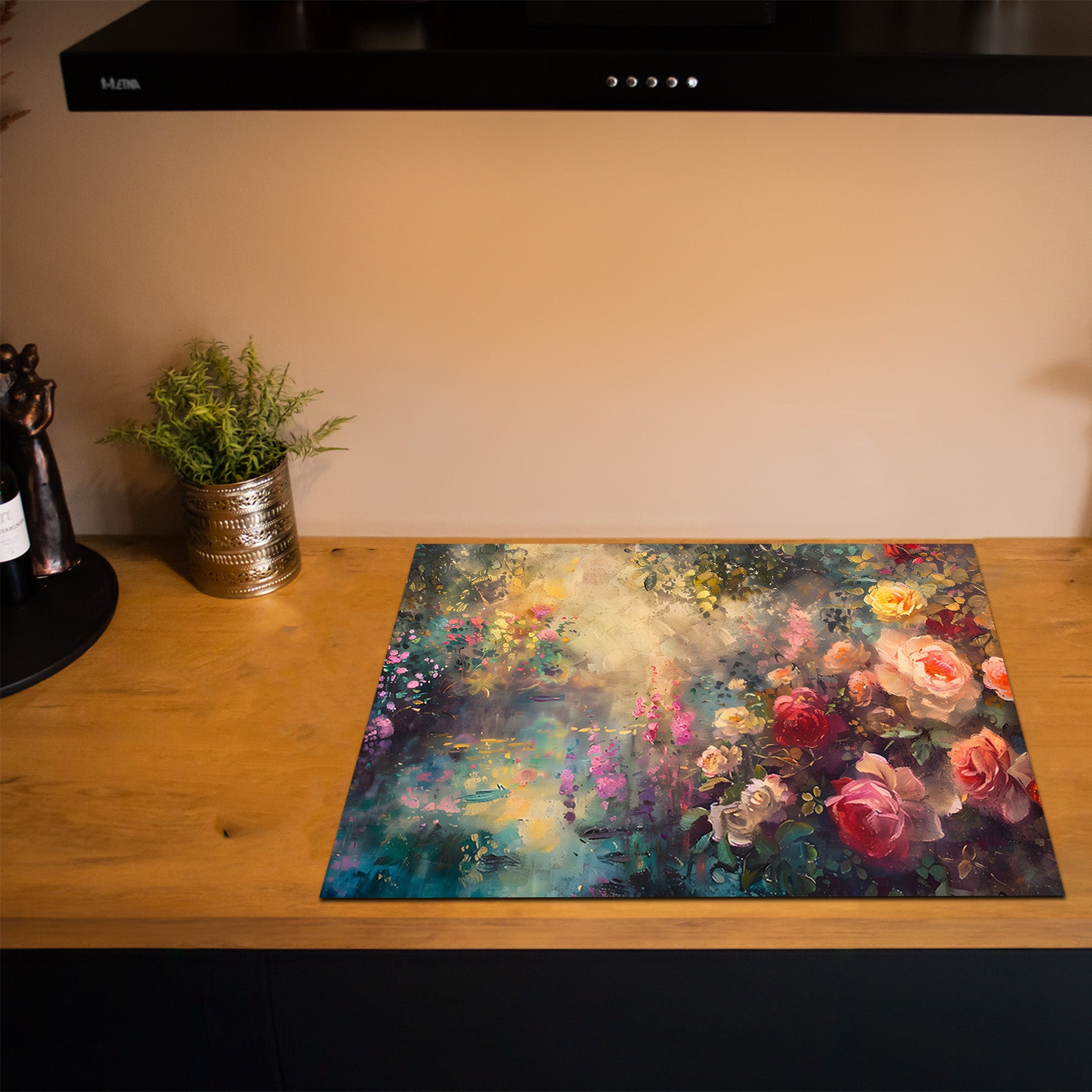 Inductiebeschermer - Monet - Serene Bloementuin