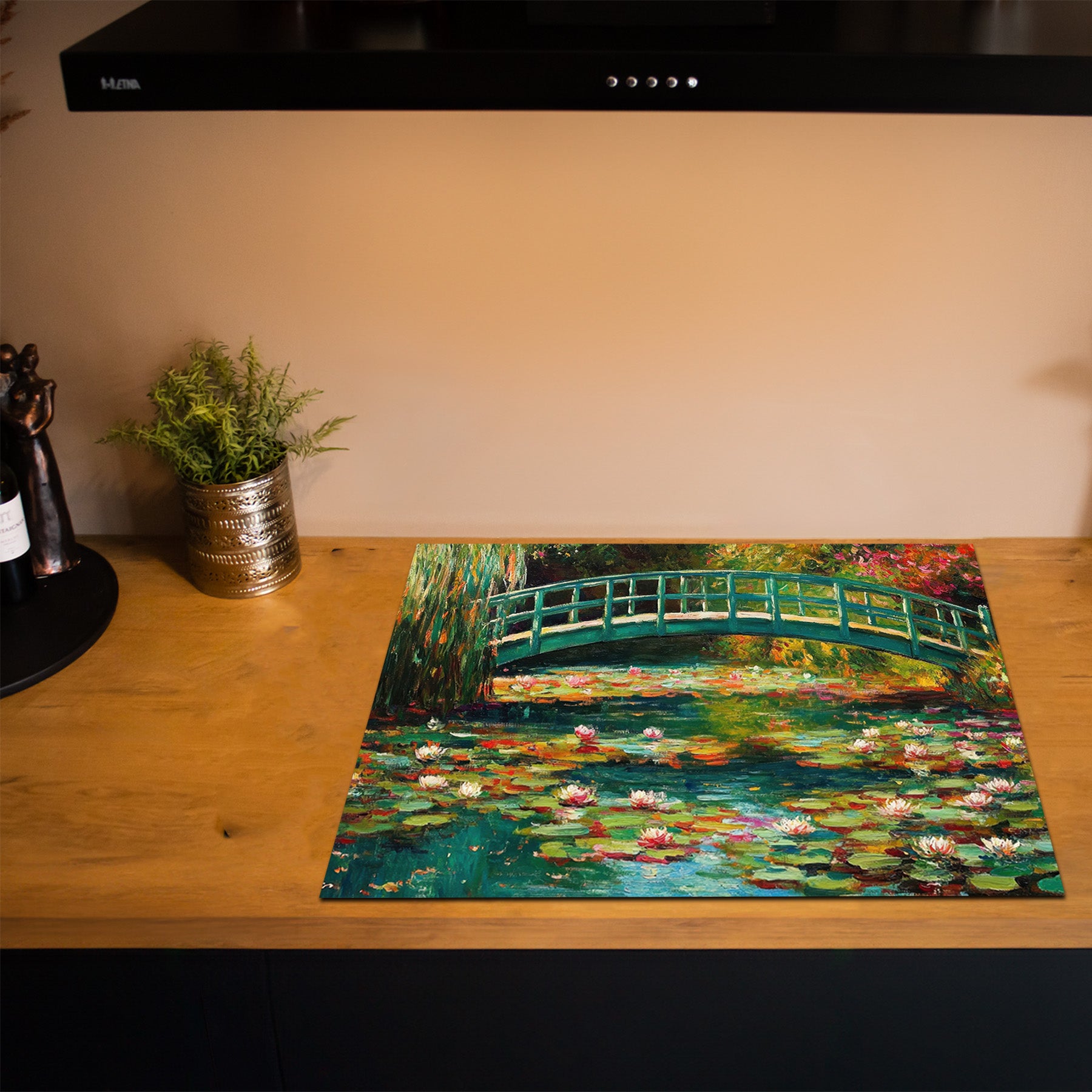 Inductiebeschermer - Monet - Brug in Bloei