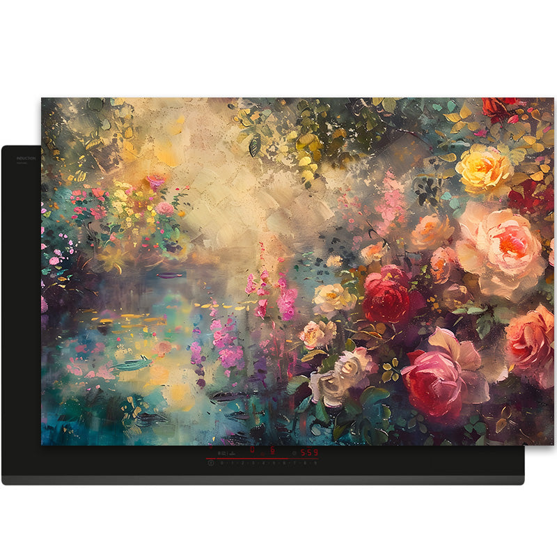 Inductiebeschermer - Monet - Serene Bloementuin