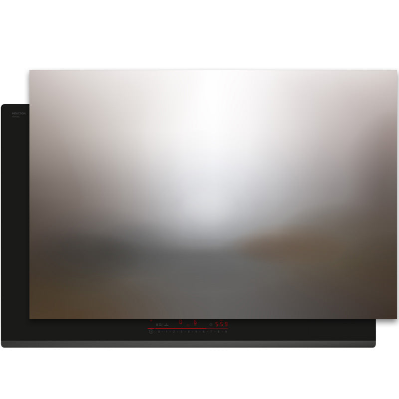 Inductiebeschermer - Smoked Glass - Mistbeige