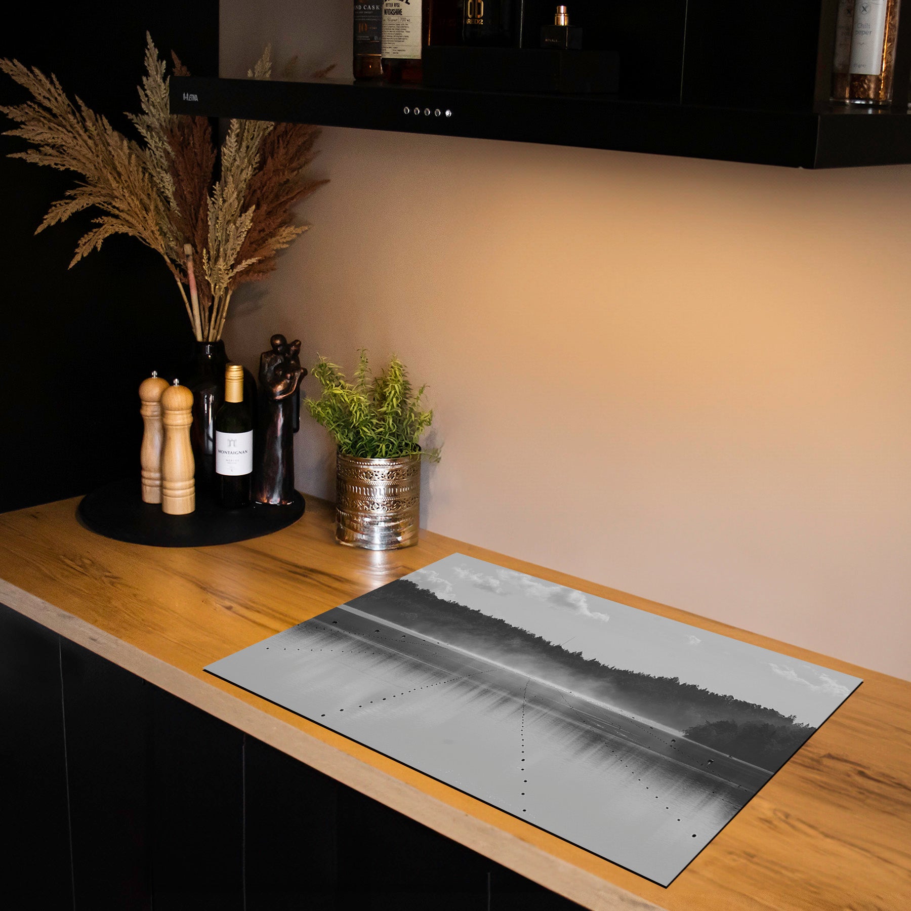 Inductiebeschermer - Panorama Natuur - Lijnen van Rust