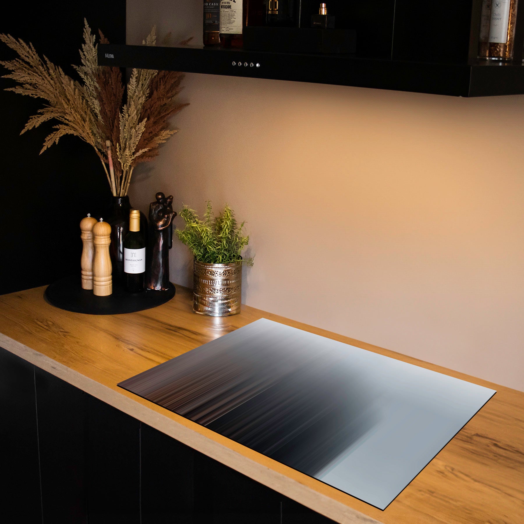 Inductiebeschermer - Smoked Glass - Streekgrijs