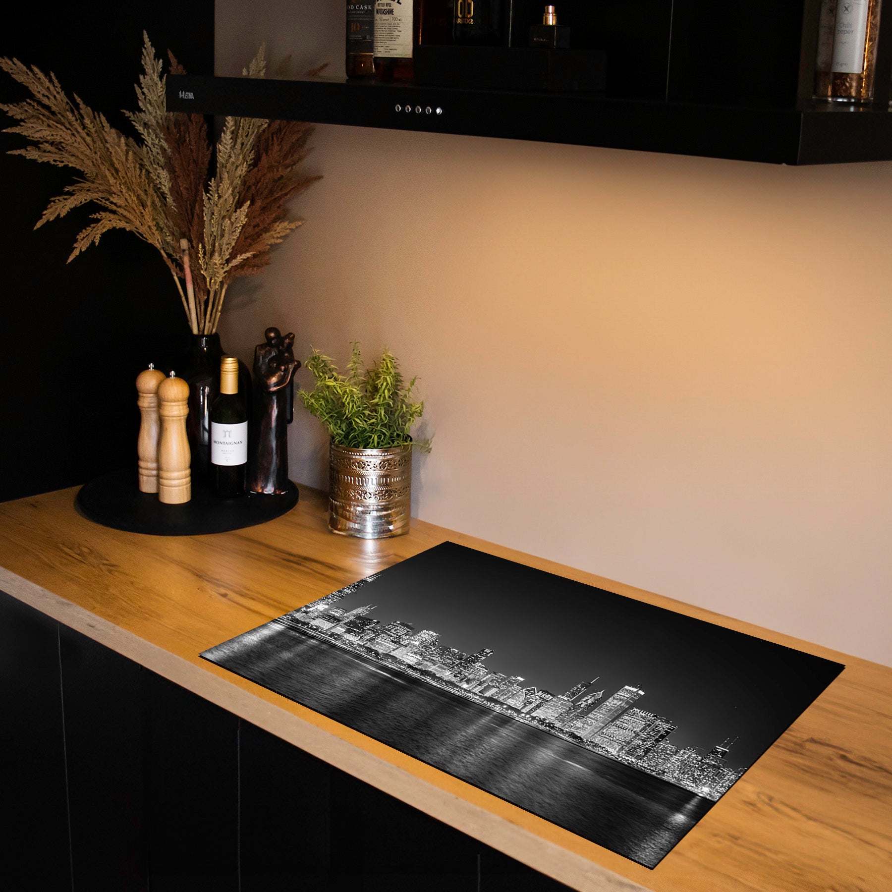 Inductiebeschermer - Skyline - Midnight Skyline