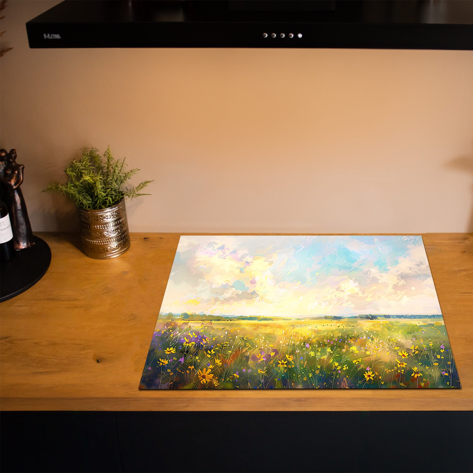 Inductiebeschermer - Monet - Zonnestraal Weide