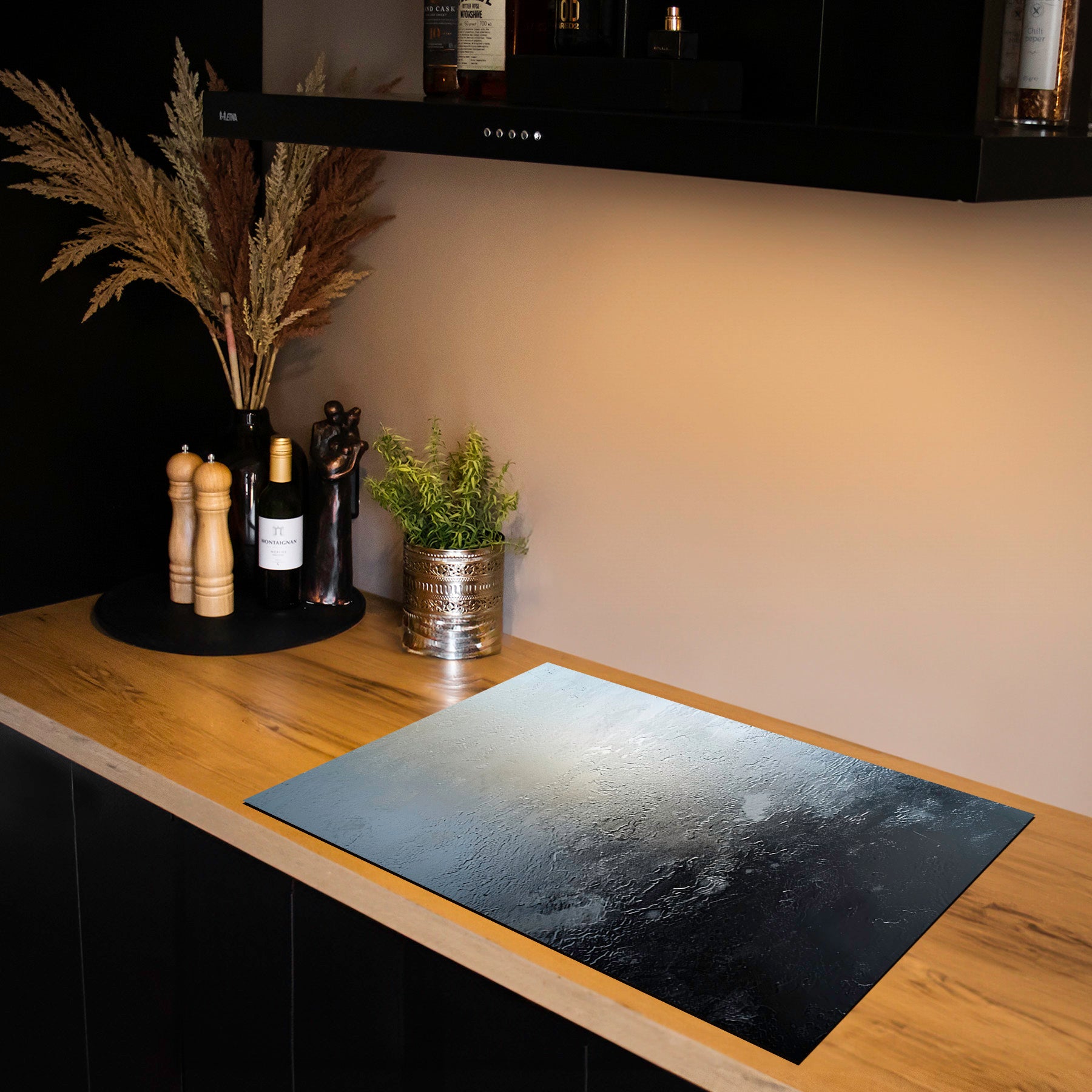 Inductiebeschermer - Smoked Glass - IJsgrijs