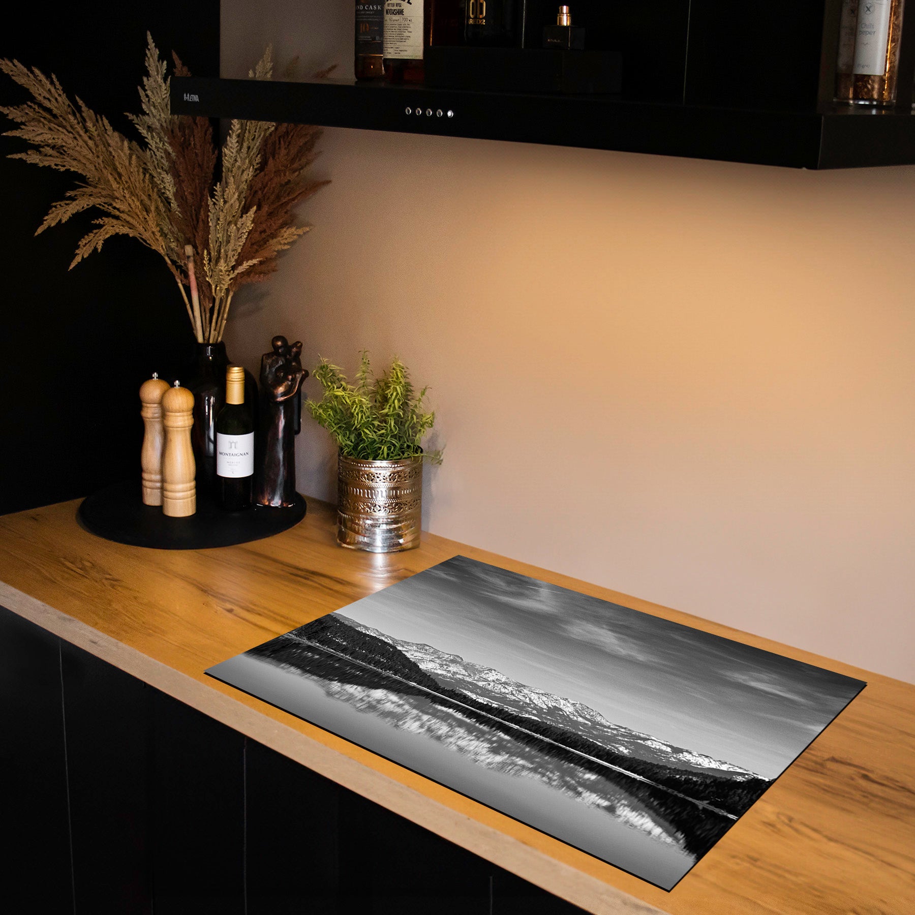 Inductiebeschermer - Panorama Natuur - Spiegelmeer