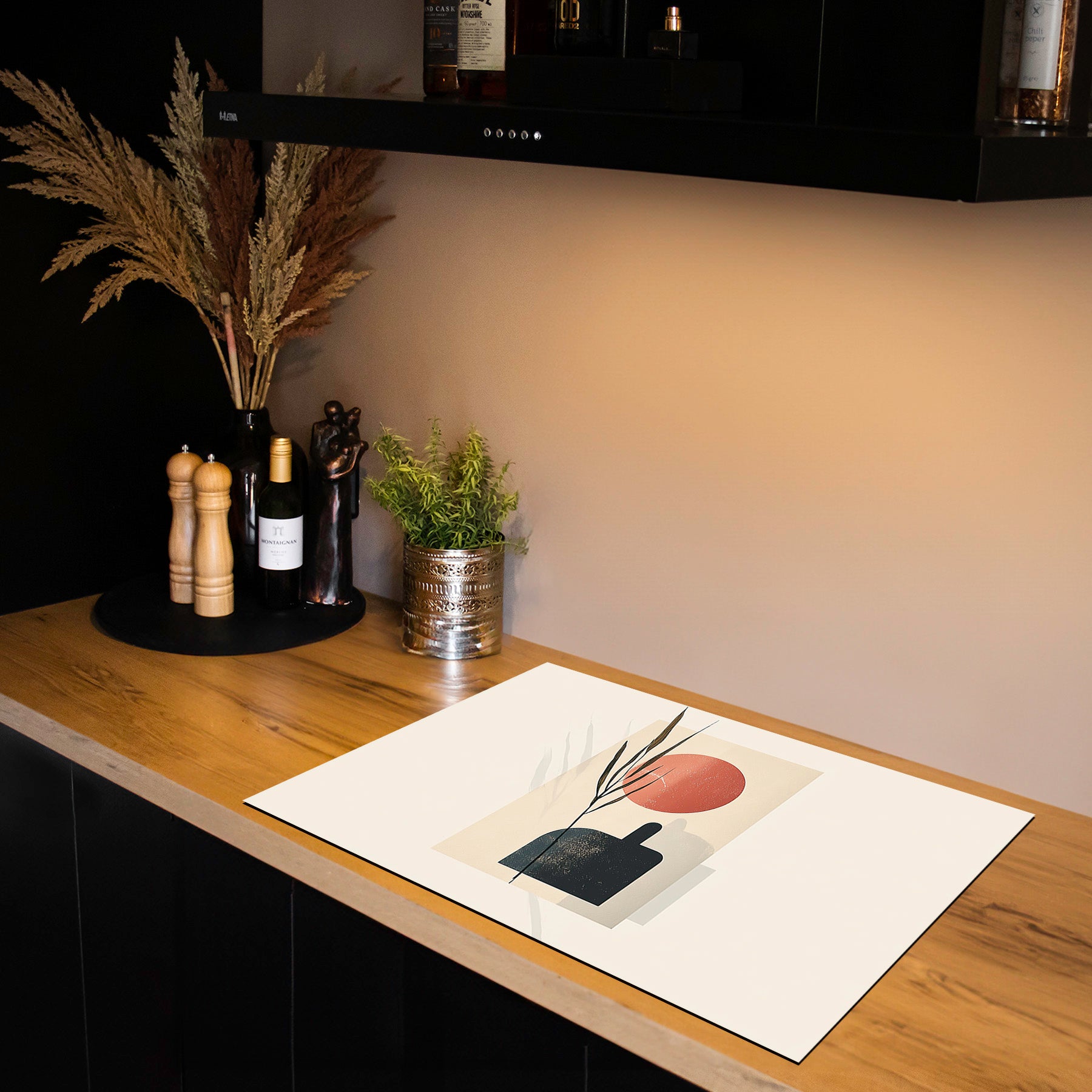 Inductiebeschermer - Japandi - Serene Balance