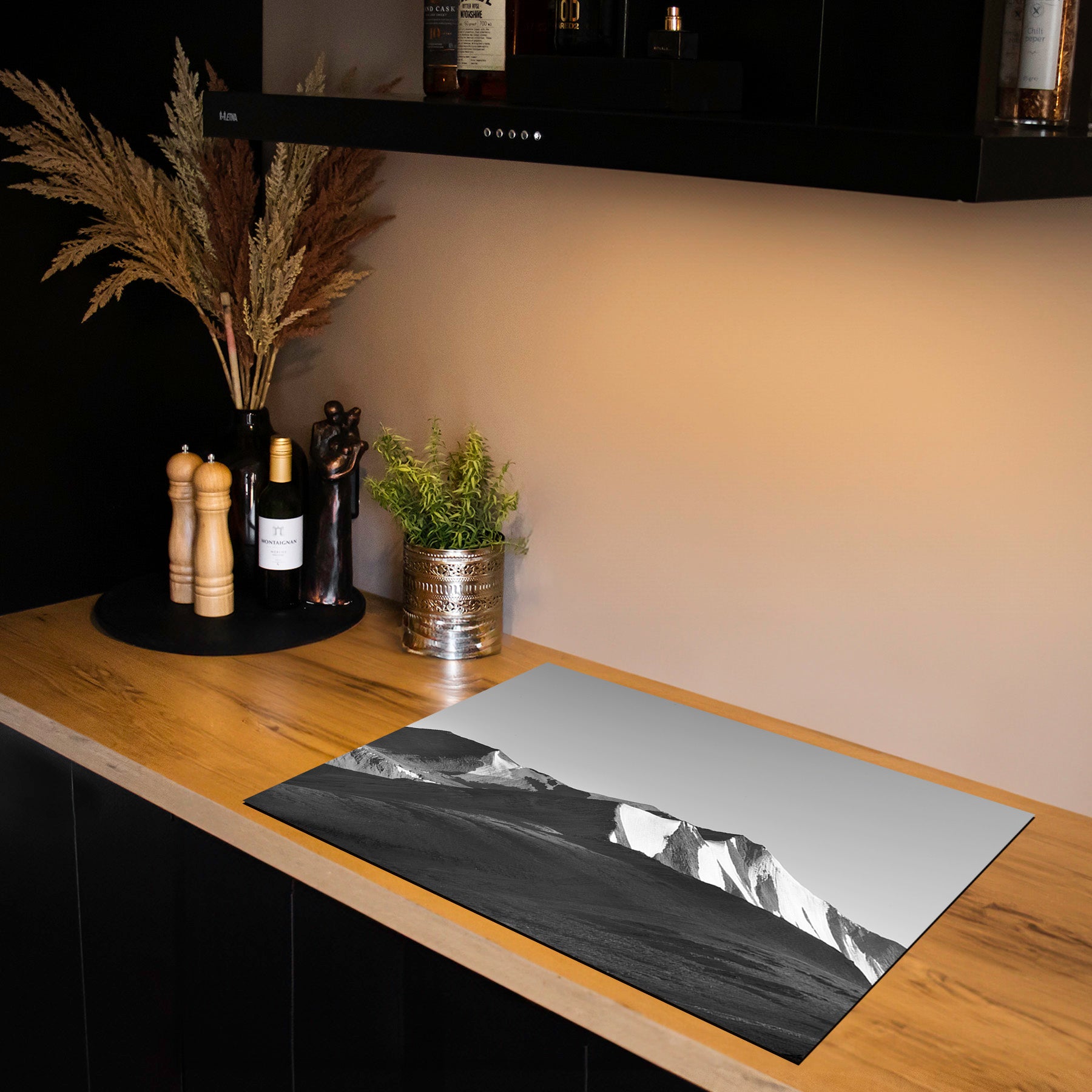 Inductiebeschermer - Panorama Natuur - Witte Horizon