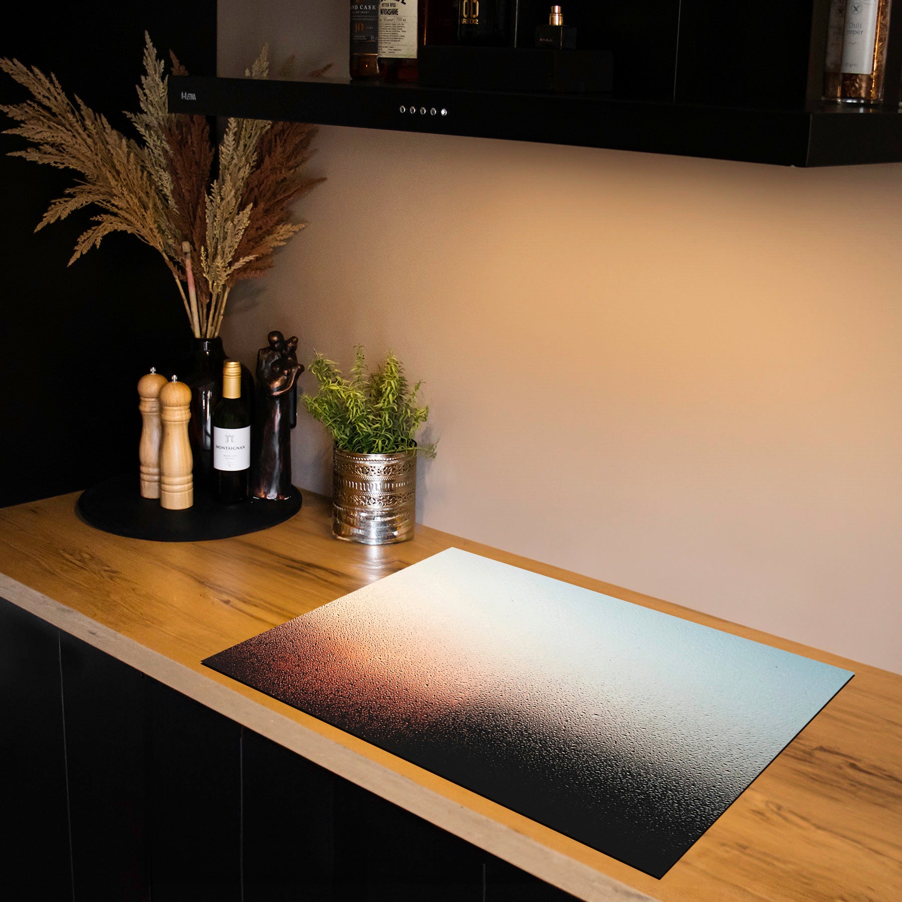 Inductiebeschermer - Smoked Glass - Mistroos