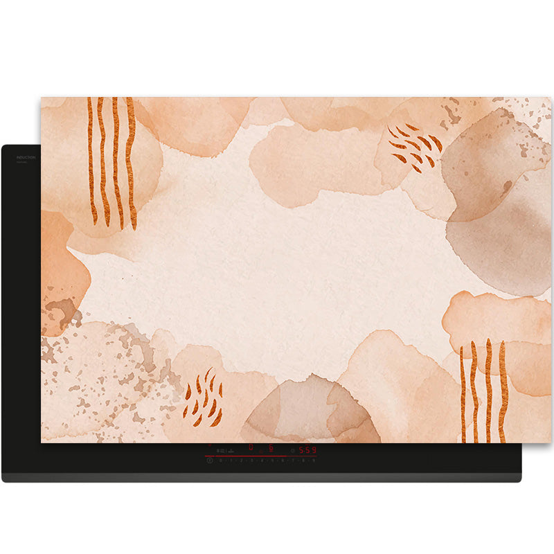 Protection induction - Abstrait - Motifs nervurés - Noir