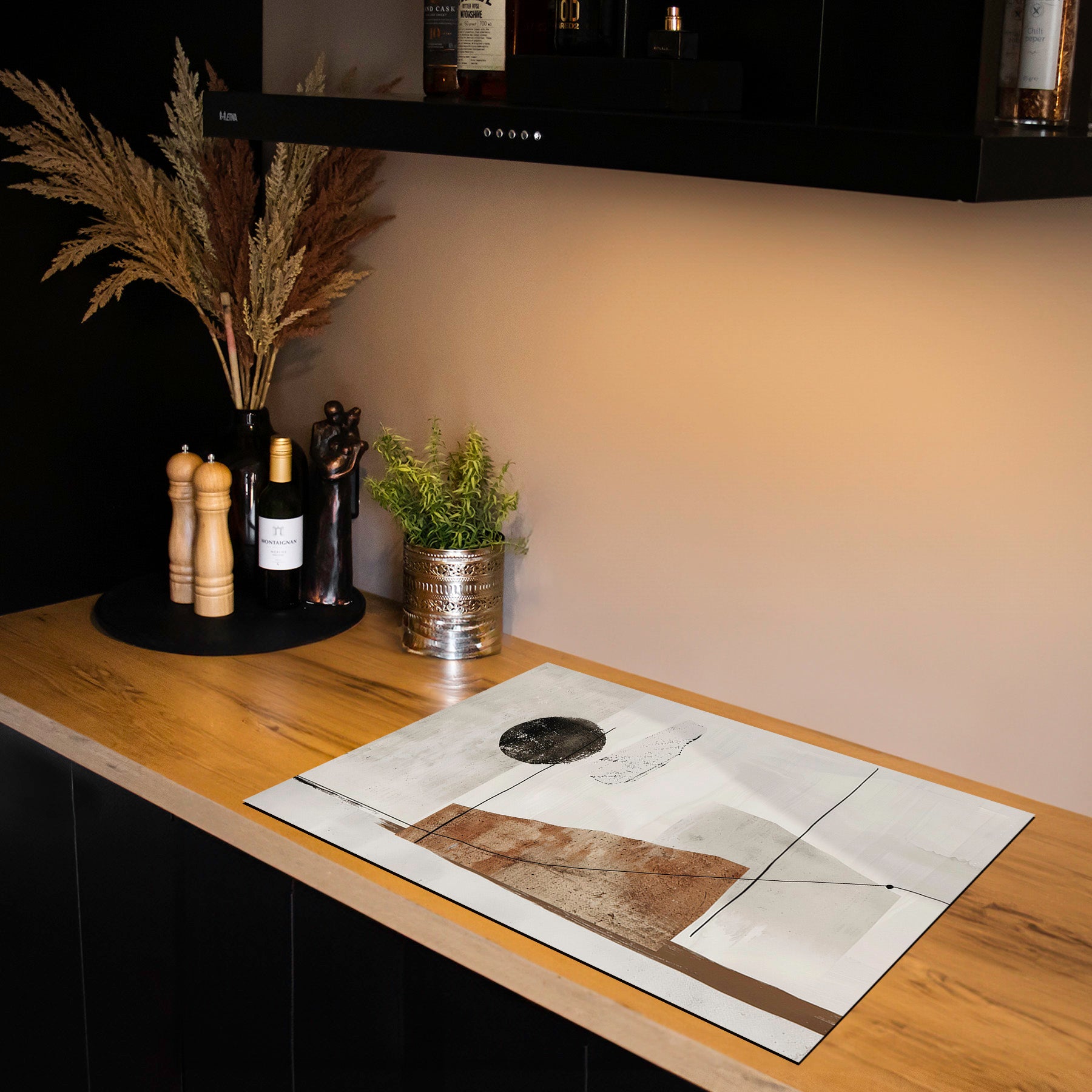 Inductiebeschermer - Japandi - Zen Harmony