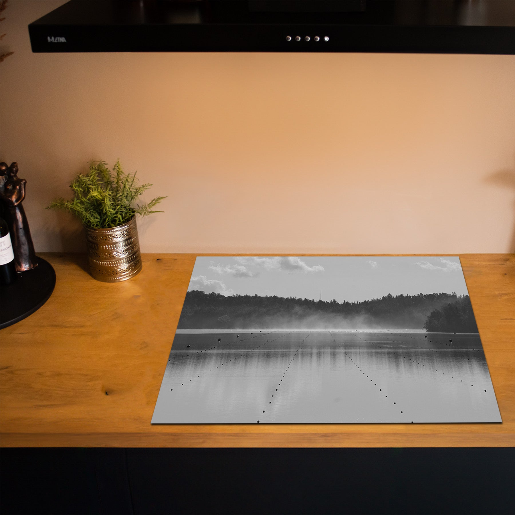 Inductiebeschermer - Panorama Natuur - Lijnen van Rust