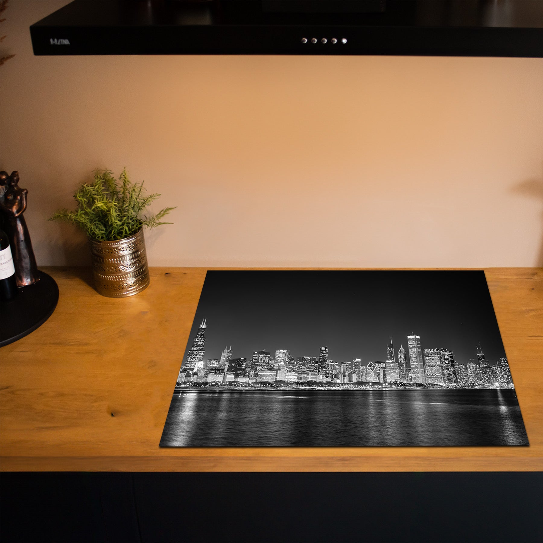 Inductiebeschermer - Skyline - Midnight Skyline