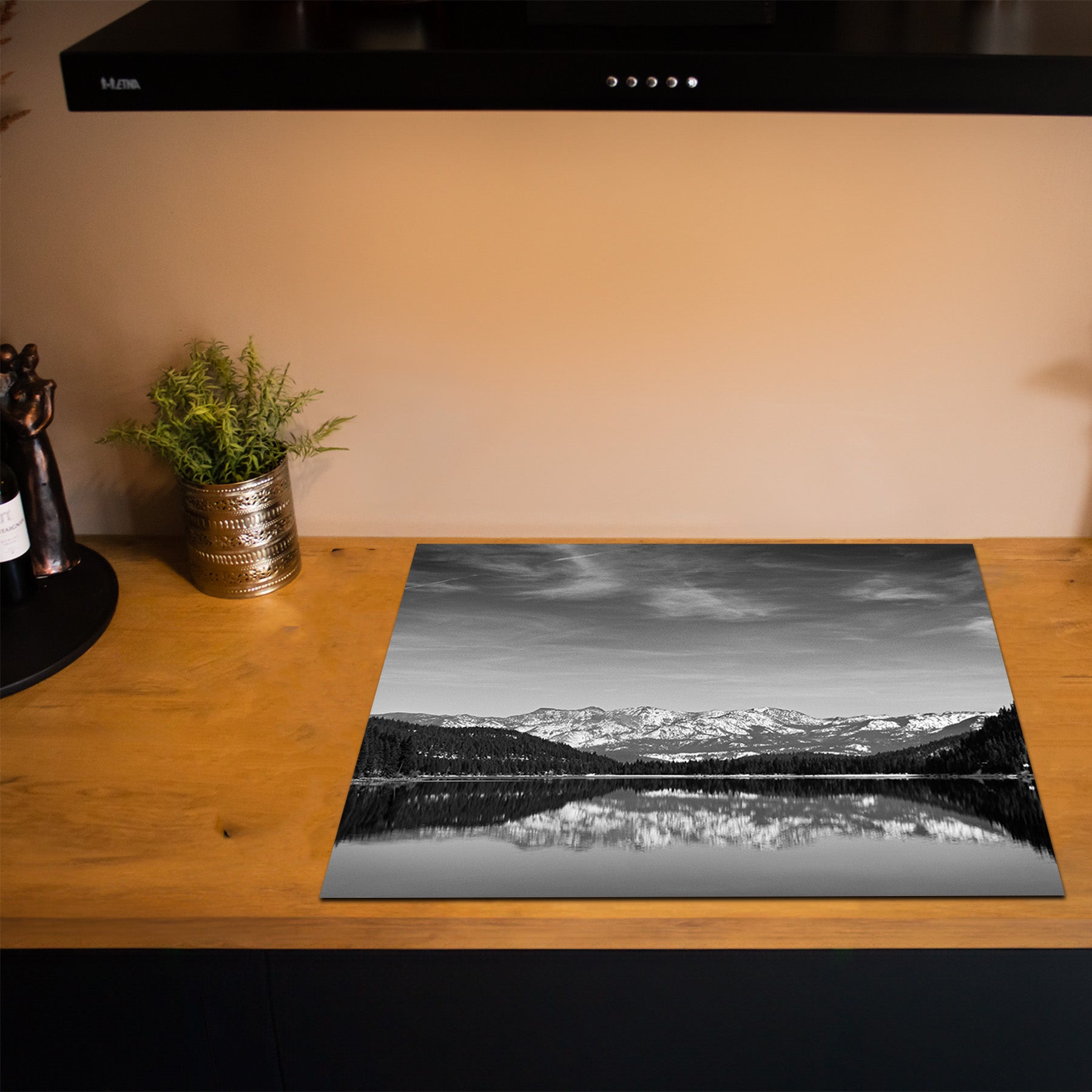 Inductiebeschermer - Panorama Natuur - Spiegelmeer