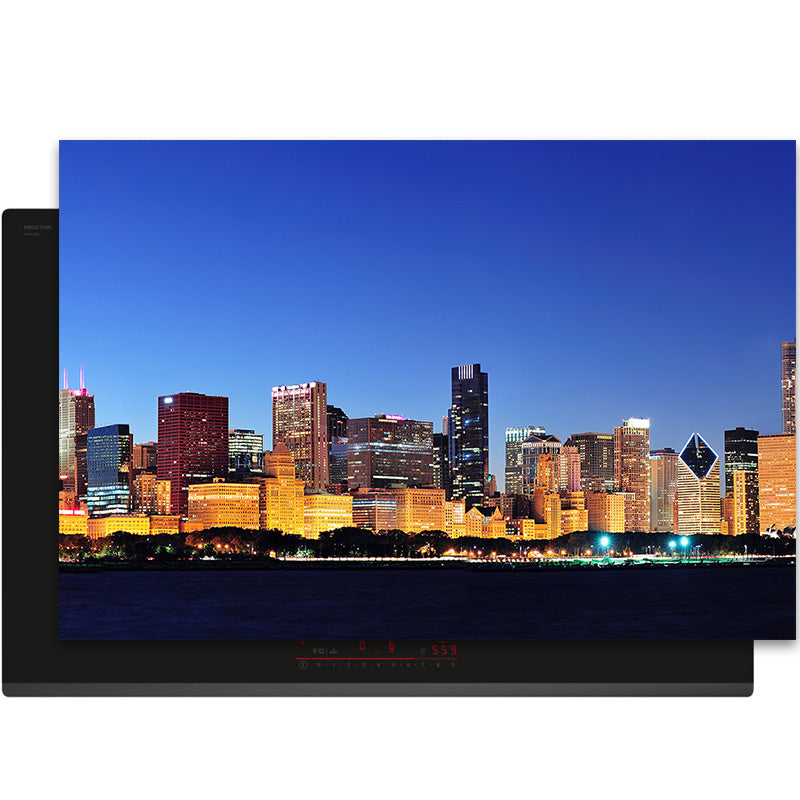 Inductiebeschermer - Skyline - Chicago-Nacht