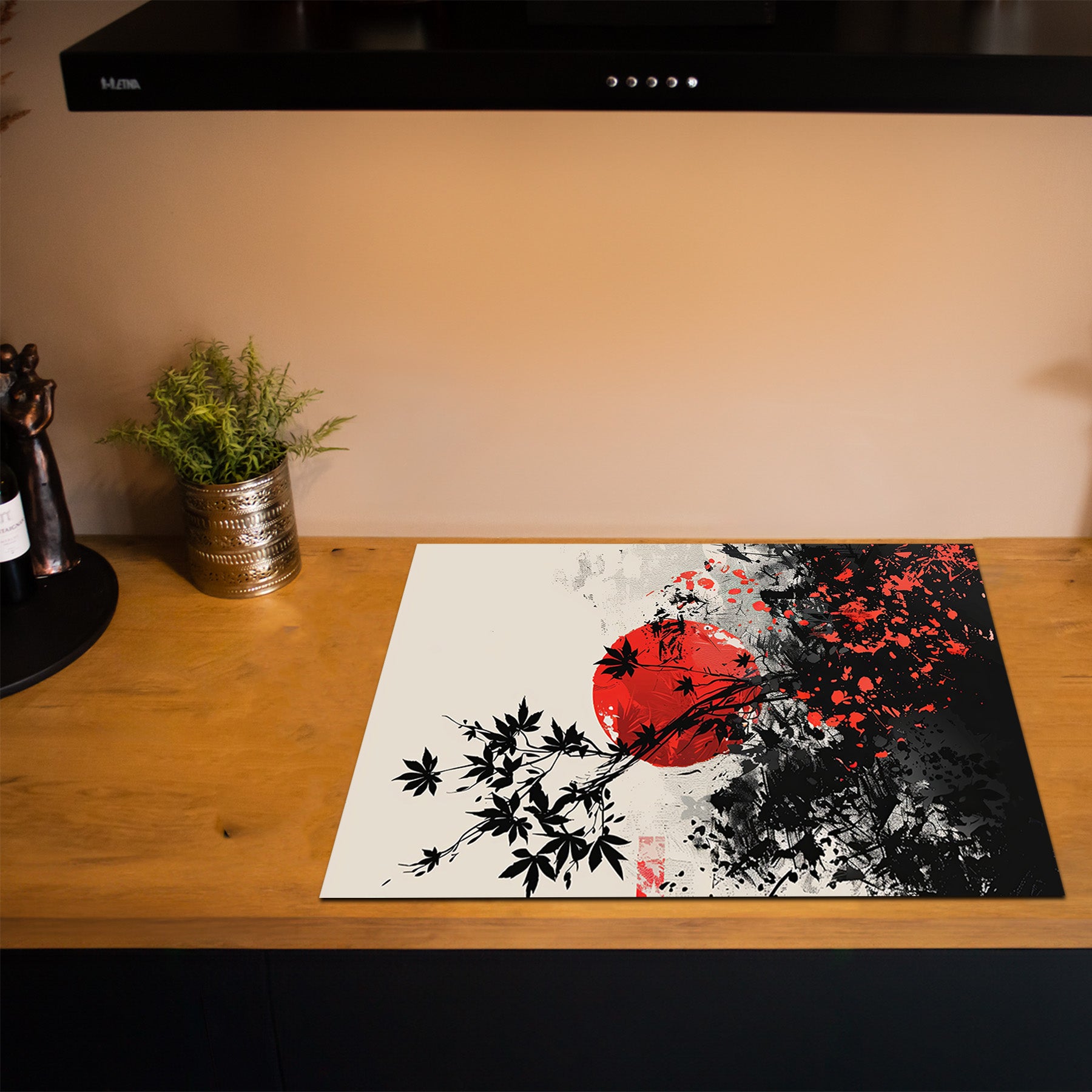 Inductiebeschermer - Japandi - Japan Serenity