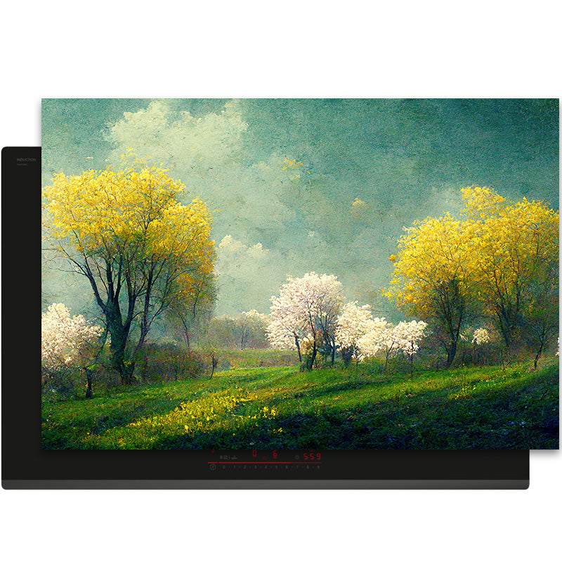 Inductiebeschermer - Monet - Ochtend in Bloesem