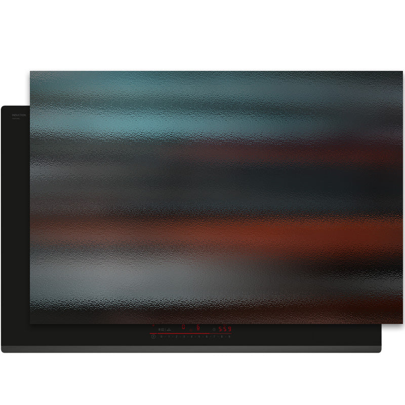 Inductiebeschermer - Smoked Glass - Nachtstreep