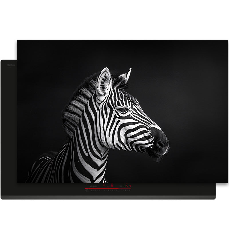 Inductiebeschermer - Dieren Zwart Wit - Zebra