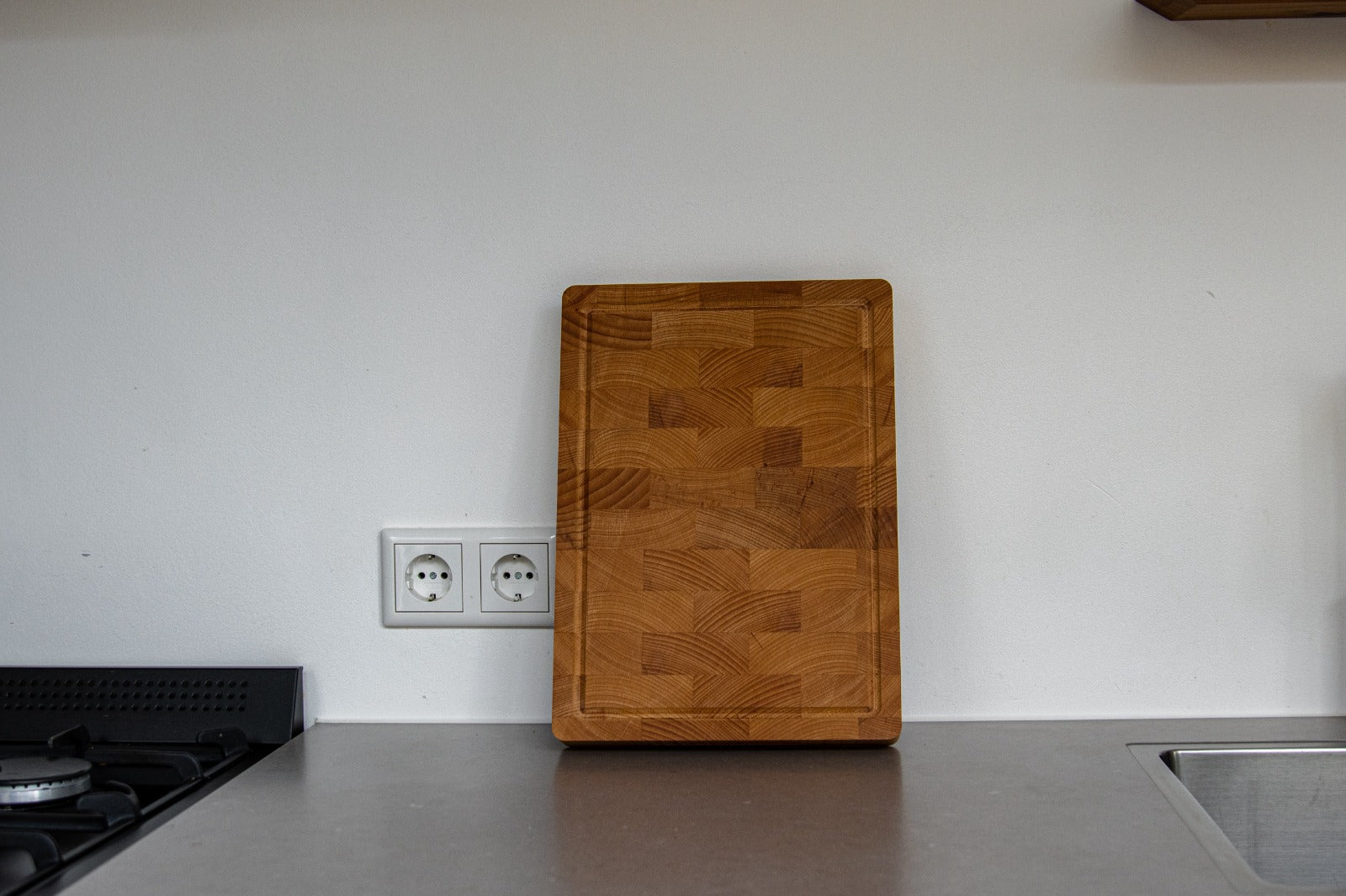 Snijplank met handgrepen - Proffesioneel - Hakblok - Beukenhouten - 36×26 cm
