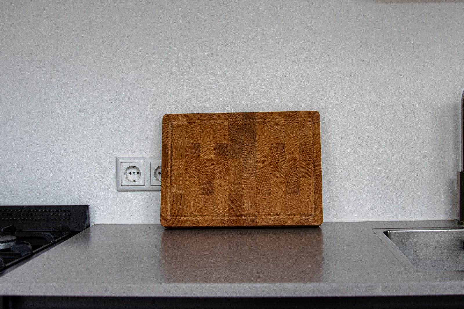 Snijplank met handgrepen - Proffesioneel - Hakblok - Beukenhouten - 36×26 cm
