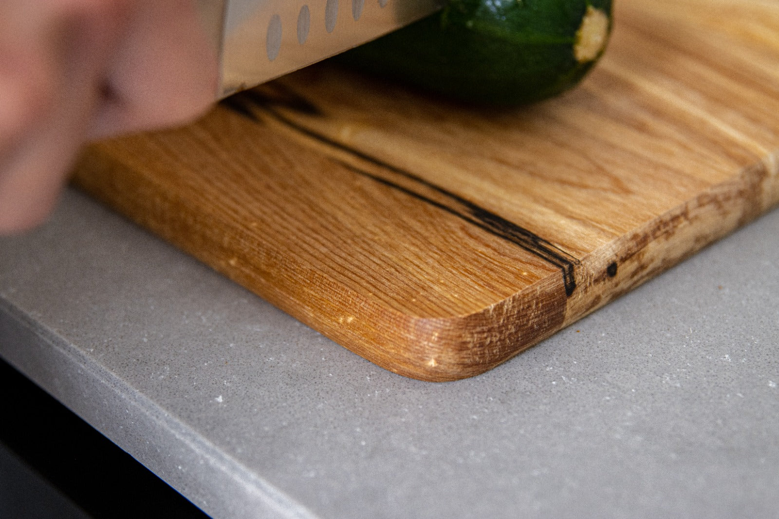 Snijplank rechthoekig – 35×22 cm met ophangoog