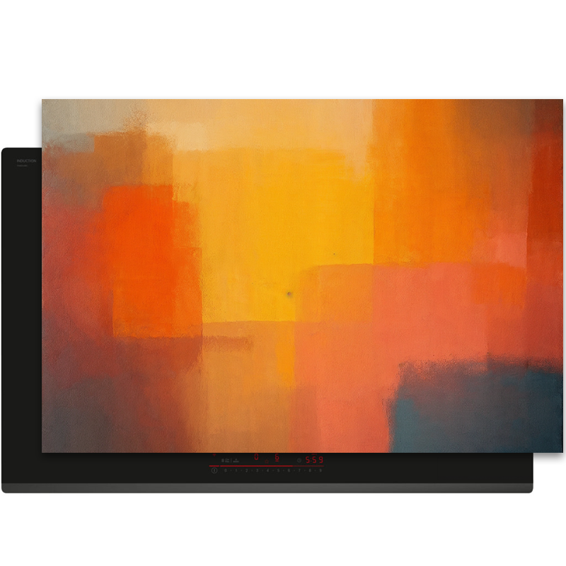 Inductiebeschermer - Colorfield - Amber Grid