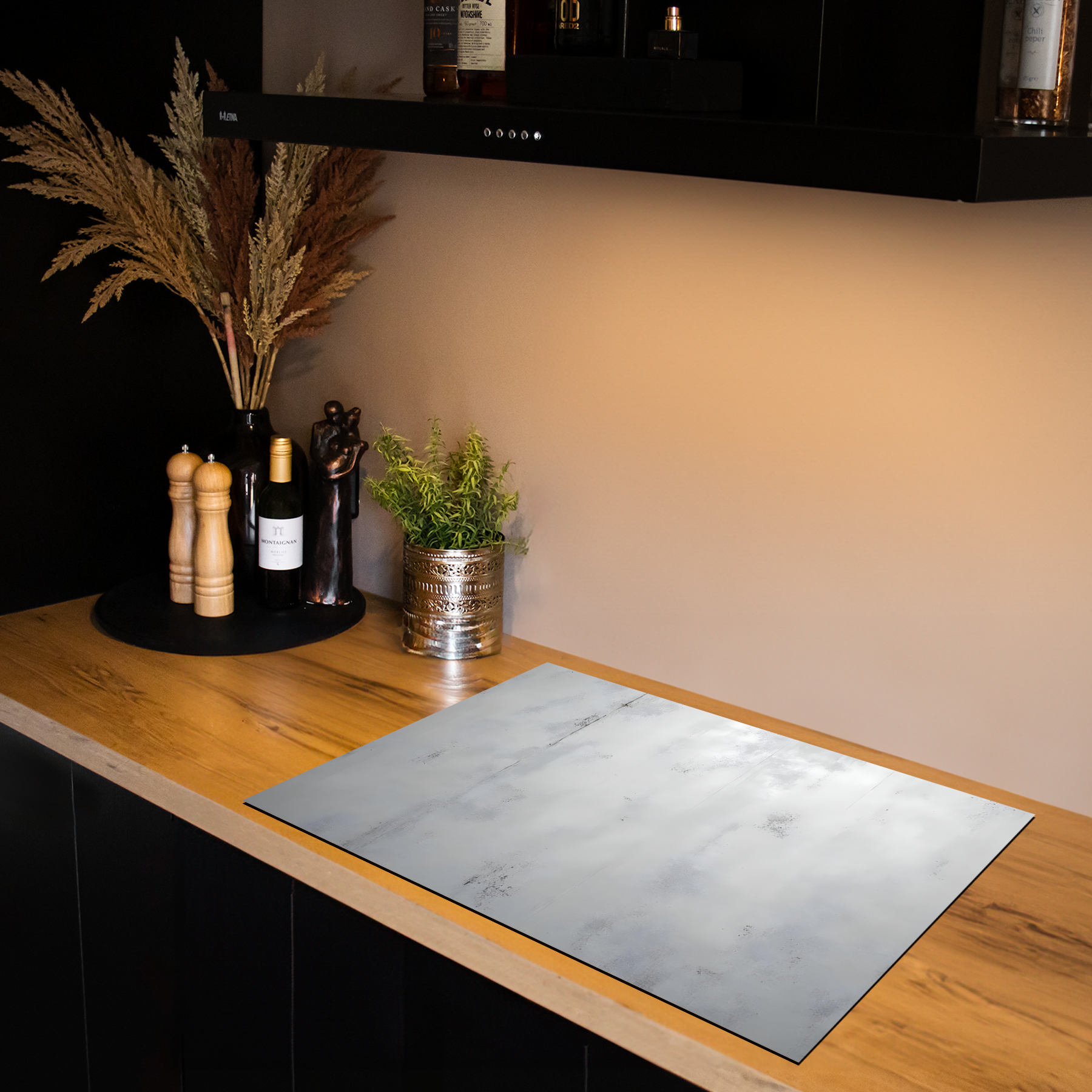 Induktionsschutz – Beton – Rau – Textur – Schwarz – Weiß