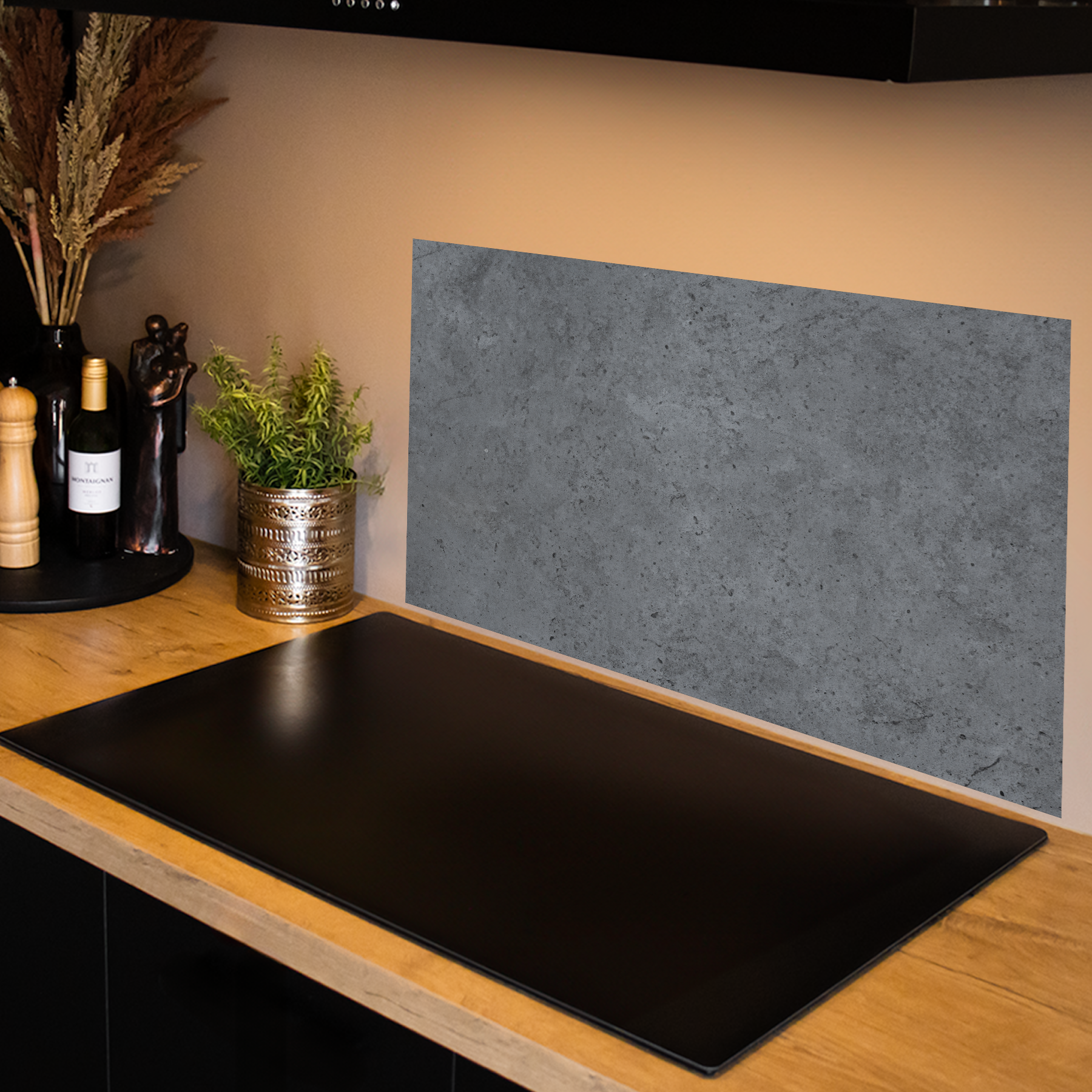 Keuken spatscherm - Beton - Steen - Rustiek - Grijs