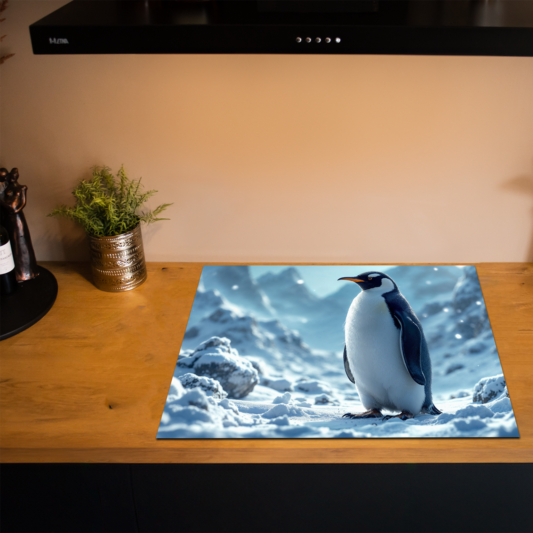 Inductiebeschermer - Dieren portretten - Pinguïn